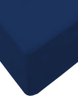 4sleep jersey sheet with elastic band, 60 × 120 - 23 dark blue - Bedsheet