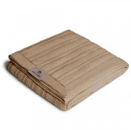 Cotton knitted pea, Camel - Blanket