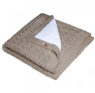 Maceshka winter cotton knitted braid, Coffee - Blanket