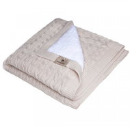 Maceshka zimní bavlněná pletená copánek, Beige - Deka