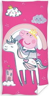 Carbotex Pepina Piglet Pink Princess, 70 × 140 cm - Children's Bath Towel