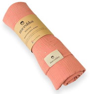 Maceshka double muslin shawl Marsala gold dot/Marsala - Cloth Nappies