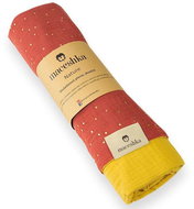 Maceshka double muslin scarf Tomette golden polka dot/Mimosa - Cloth Nappies