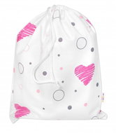 Baby Nellys I Love Girl pytlík na přezůvky, 40 × 32 cm, růžový - Drawstring Bag