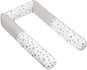 Crib Bumper Bellatex crib roller 322/902, stars grey and white, 12 × 240 cm - Mantinel do postýlky