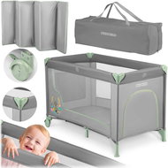 Ricokids Travel cot RK-240, 125 x 65 x 78 cm, mint grey - Travel Bed