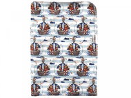 Breberky pad Fishermen on a yacht, light blue velour - Changing Pad