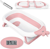 Ricokids Baby bath tub with thermometer RK-282, white and pink - Baby Bathtub