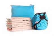 Ella´s House Bum fold pack eco turquoise diaper set, size L - Nappy Set