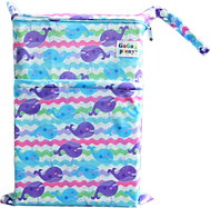 GaGa's Waterproof Bag colourful Whales - Nappy Bags
