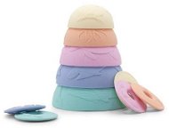 Jellystone Designs szilikon egymásra rakható csészék - pasztell színű - Toronyépítő