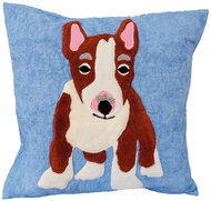 HANDY PETS Patchwork English Bull Terrier Blue 42 × 42 cm - Pillowcase