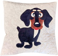 HANDY PETS Patchwork Dachshund light 42 × 42 cm - Pillowcase
