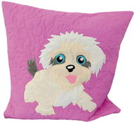 HANDY PETS Patchwork Bichon pink 42 × 42 cm - Pillowcase
