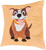 HANDY PETS Patchwork Staffordshire Bull Terrier orange 42 × 42 cm - Pillowcase