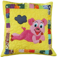 HANDY PETS Patchwork Piglet Chenda 44 × 44 cm - Pillowcase