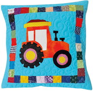 HANDY PETS Patchwork Tractor 44 × 44 cm - Pillowcase