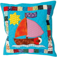 HANDY PETS Patchwork Sailboat 44 × 44 cm - Pillowcase