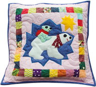 HANDY PETS Patchwork Brrr Bear 44 × 44 cm - Pillowcase