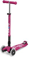 Micro Maxi Deluxe, berry red LED - Children's Scooter