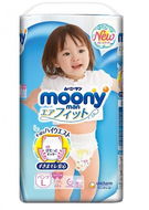 Dětské kalhotky Moony Man Air Fit “L” GIRLS 9-14 kg - Eko plenkové kalhotky