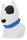 Dog bulldog blue collar, black spot