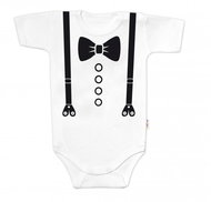Baby Nellys Elegán, size 74, white - Bodysuit for Babies