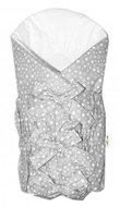 Baby Nellys Classic retro lace-up wrap Galaxie stars - grey/white - Swaddle Blanket
