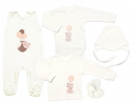 Mamatti do porodnice Medvídek a balón smetanová - Baby Health Check Kit