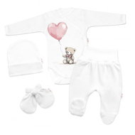 Baby Nellys Maternity set for baby 4D Teddy Love - white/pink, size 50 - Clothes Set
