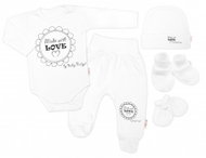 Baby Nellys Maternity set 5D Made with love, white, size 62 - Baby Clothing Set