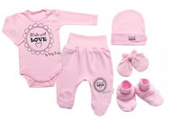Baby Nellys 5D Made with love maternity kit, pink, size 56 - Baby Clothing Set