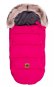 Baby Nellys Dětský fusak Style s kožešinkou a mašličkou, 110 × 50 cm, amarant/růžová - Stroller Footmuff