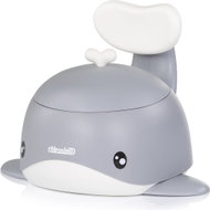 CHIPOLINO Dětský nočník s opěrkou Whale Grey - Potty