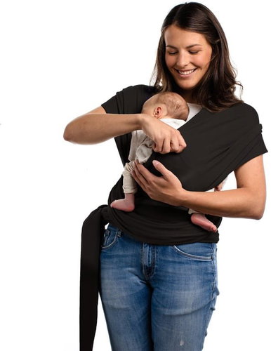 Boba Baby Carrier - Bob Wrap Scarf - Black - Baby carrier wrap - Main image