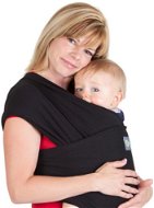 Boba Baby Carrier - Bob Wrap šatka - čierna - Šatka na nosenie detí