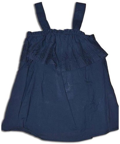 Babaluno Girls summer top dark blue MEADOW 1 size 110 / 116 cm - T-Shirt - Main image