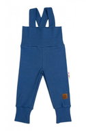 Baby Nellys Rostoucí legíny se šlemi, žebrované s širokým pásem 56 / 62, modré - Baby trousers