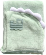 Baby patron Toowy bambusový ručník pro miminka a děti, 0 - 5 let, mint vláček - Children's Bath Towel
