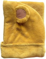 Baby patron Toowy bambusový ručník pro miminka a děti, 0 - 5 let, okrový méďa - Children's Bath Towel