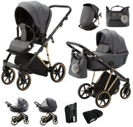 Adamex Kombinovaný Belissa Special Edition Grafit/Gold - Baby Buggy