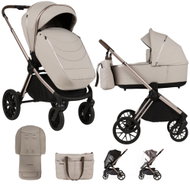Adamex Kombinovaný Bianco 9 Champagne Beige - Baby Buggy