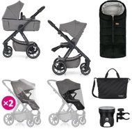 Petitemars Petite&Mars kombinovaný ICON 2v1 Dove Grey XXL RWS - Kočárek