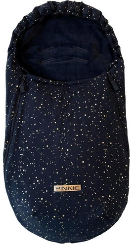 Pinkie fusak Shine Gold Black lightweight - Stroller Footmuff - Main image