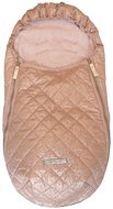 Pinkie fusak soft pink dots-weaker longitudinal holes - Stroller Footmuff