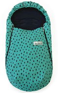 Pinkie fusak bugee soft turquoise bio-lehký podélné otvory - Fusak do kočárku