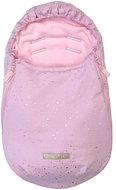 Pinkie fusak shine gold pink 0-12 měsíců podélné otvory - Fusak do kočárku