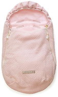 Pinkie fusak diamond light pink bio 0-12 months ii. longitudinal holes - Stroller Footmuff
