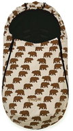 Pinkie fusak bear cream bio-lightweight - Stroller Footmuff