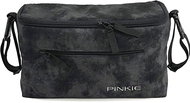 Pinkie organizer faux leather black closed - Stroller organiser